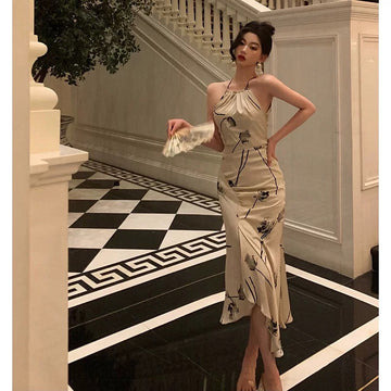 Sheath Halter Date Night Dress Prom Dresses Party Dress Birthday Outfits SD784